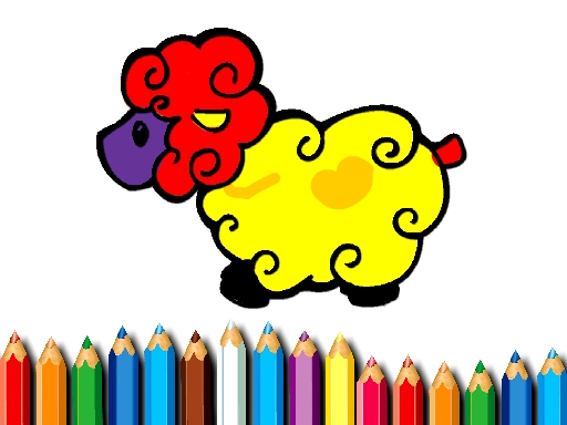 image Baby Sheep Coloring Book