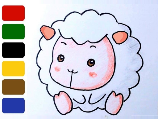 image Baby sheep ColoringBook