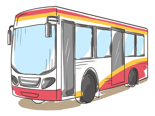 image Cartoon Bus Slide