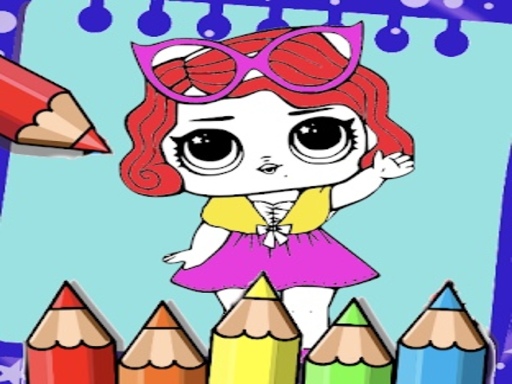 image Coloring Dolls Book
