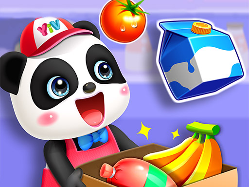 image Cute Panda Supermarket
