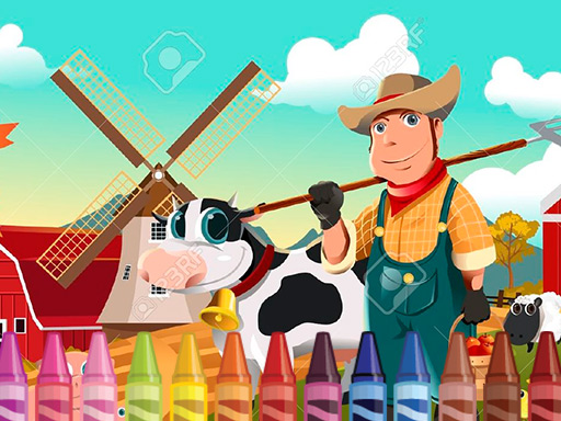 image Farm Coloring