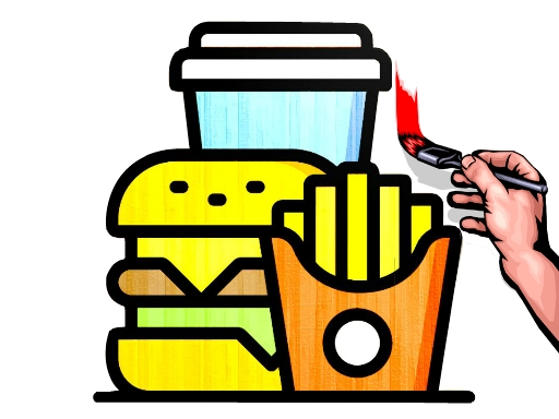 image Fast Food Coloring Book