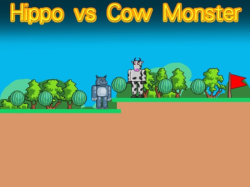 image Hippo vs Cow Monster
