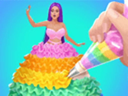 image Icing On Doll Cake - Creative Bakery