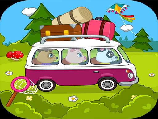 image Kids camping