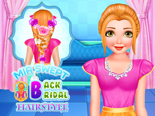image Mia Swept-Back Bridal Hairstyle