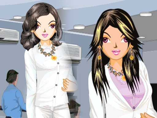 image Office Girl Dress up