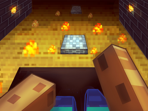 image Parkour in the cave 3D