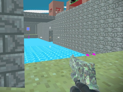 image Pixel Blocky Combat Fortress