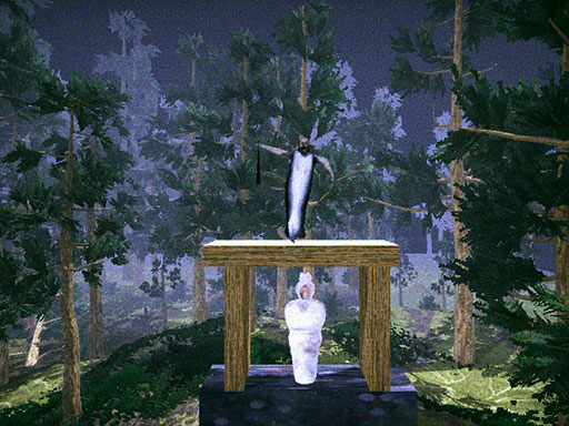 image Pocong found Kuntilanak night horror