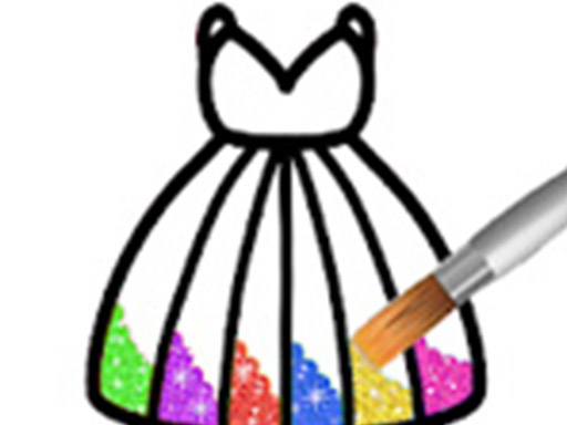 image Princess Glitter Coloring - For Kids