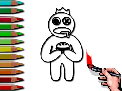 image Rainbow Friends Coloring Book