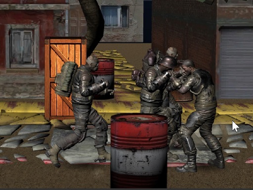 image Realistic Street Fight Apocalypse