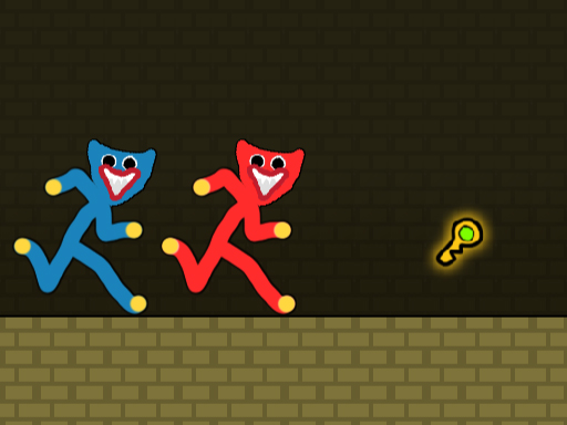 image Red and Blue Stickman Huggy