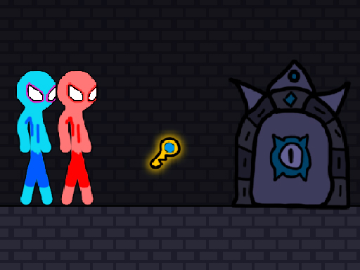 image Red and Blue Stickman Rope