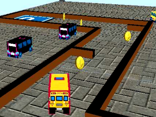 image School Bus 3D Parking