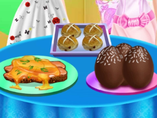 image Sisters Happy Easter Delicious Food 2