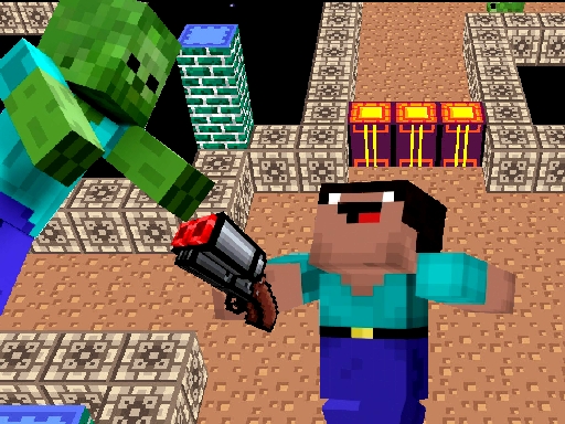 image Space Adventure: Noobiks Battle vs Zombies