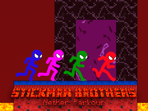 image Stickman Brothers Nether Parkour