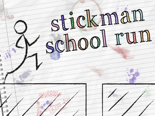 image Stickman School Run