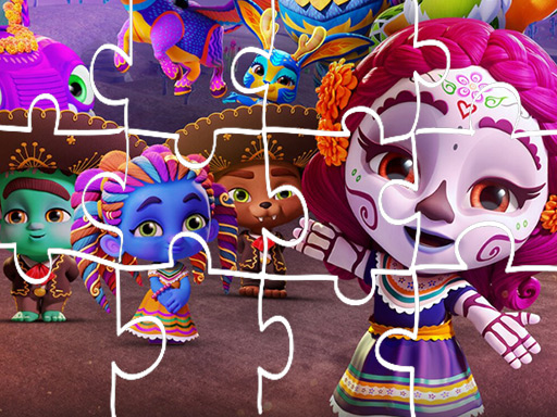 image Super Monster Halloween Jigsaw Game