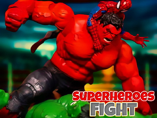 image Superheroes Fight