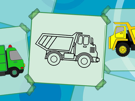 image Truck Coloring Book