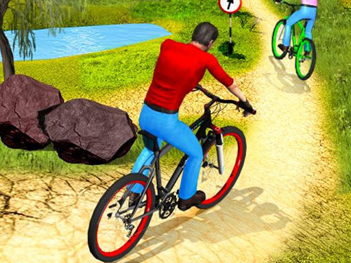 image UPHill OffRoad Bicycle Rider