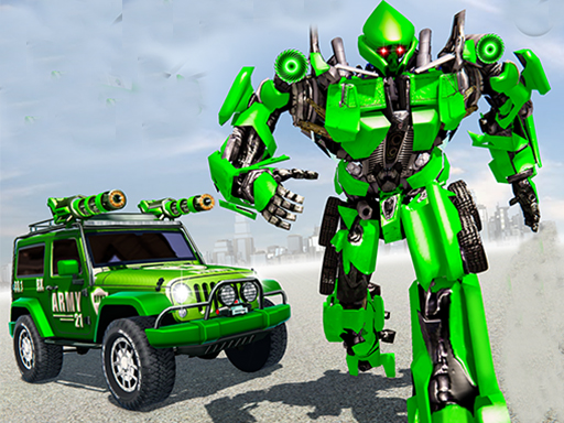 image US Police Car Real Robot Transform