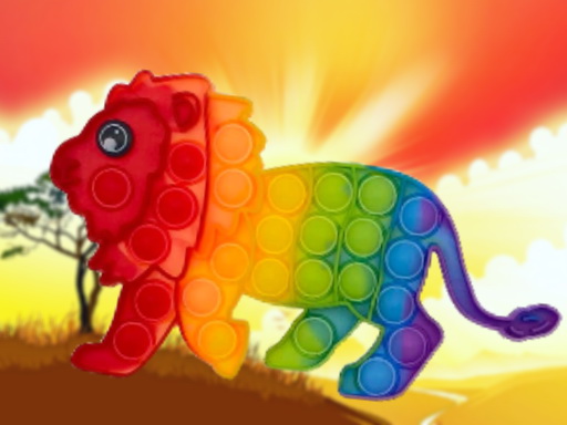 image Wild Animals Pop It Jigsaw