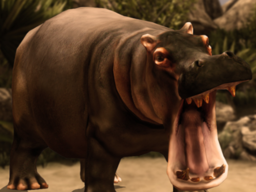 image Wild HIPPOPOTAMUS Hunting