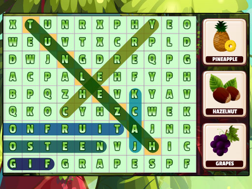 image Word Search Fruits